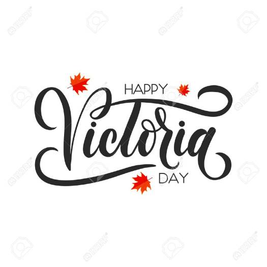 Happy Victoria day lettering greeting card. Hand drawn calligrap