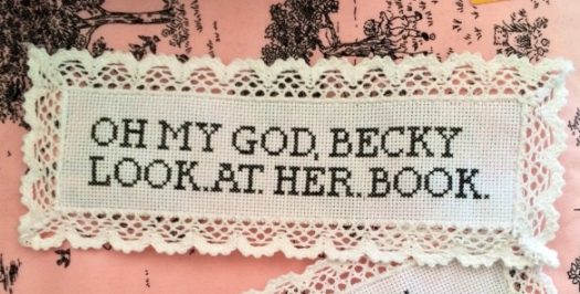 oh my god becky, literary embroidery by aspasia s. bissas